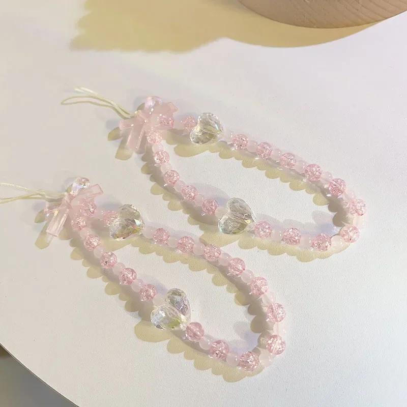 Rice Bead Braided Bracelet Love - Pink/Light Pink main image 1