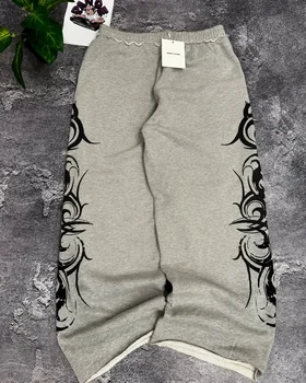 Y2K Pantaloni sportivi a righe alla moda americana Pantaloni larghi da donna Pantaloni da corsa all'aperto retrò casual comodi e durevoli 1