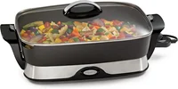 NEW NEW 06857 16-inch Electric Foldaway Skillet, Black 1