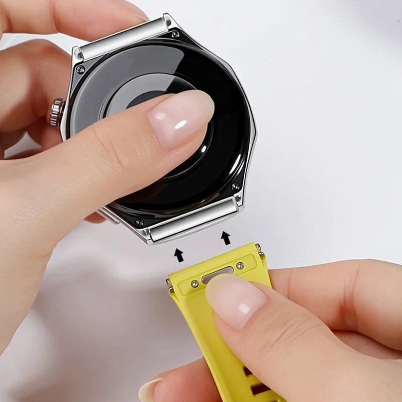 Enhanced Product Title: Premium No Gaps Silicone Strap - Breathable Replacement Bracelet Band