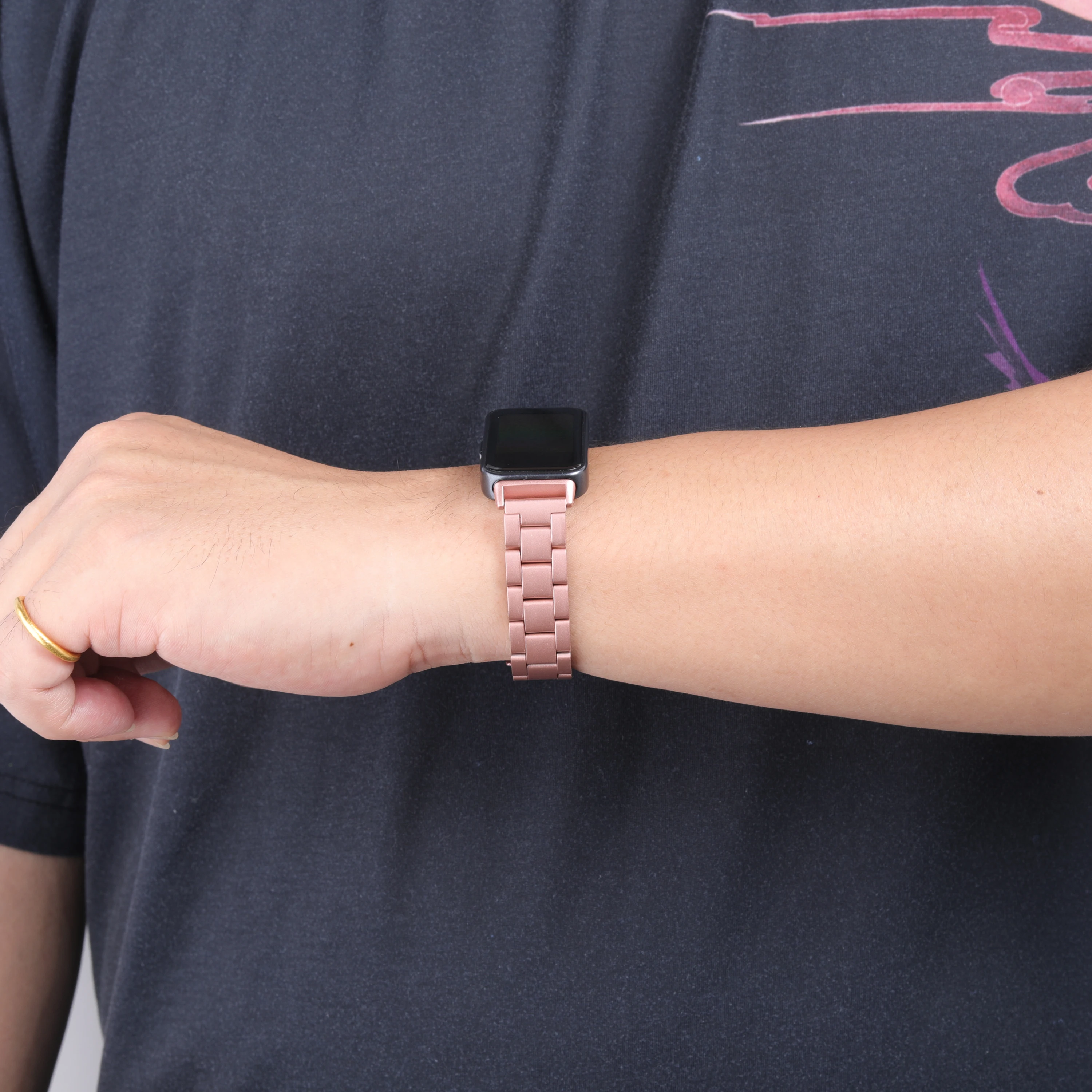 Graceful Metal Stainless Steel Watchband Replacement Bracelet