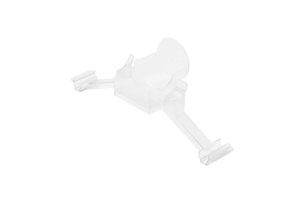 Verrou à cardan pour DJI Phantom 4 Pro installé, protégeant la caméra et stabilisant le cardan.