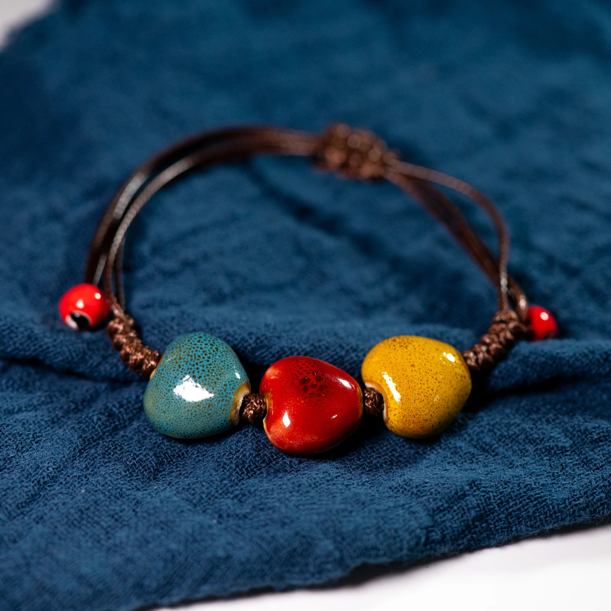 Ceramic Bracelet Love stone women's hand-woven couple jewelry