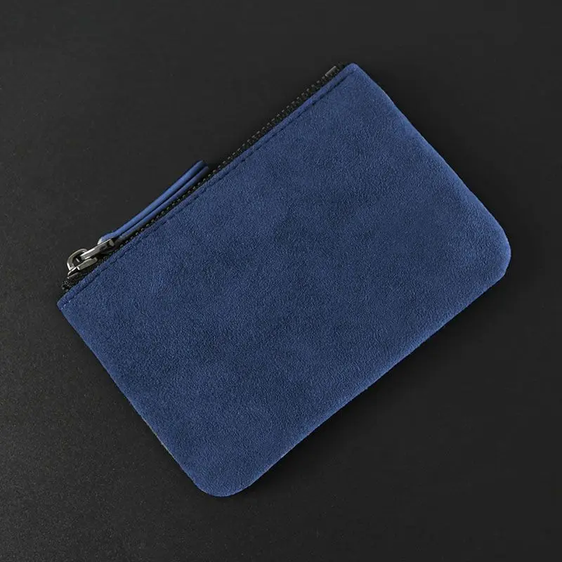 Damen Herren Münzbörse Kleine Tasche Geldbörse Wechselgeldtasche mit Reißverschluss Kinder Mini-Geldbörsen Schlanke Leder-Kreditkartenhalter – Detail 4
