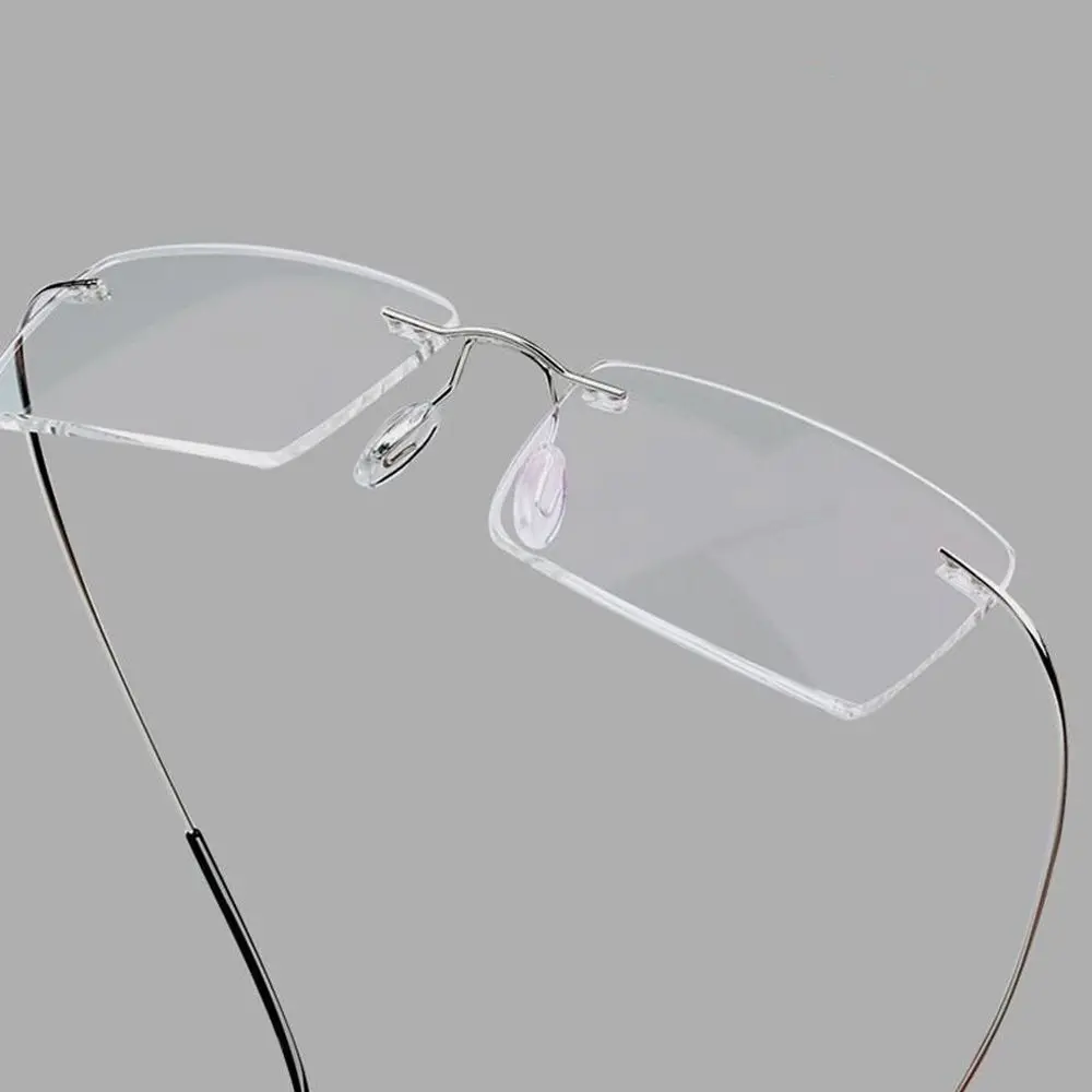Reading Glasses Anti Blue Light Prescription Eyeglasses Men's Titanium Frame