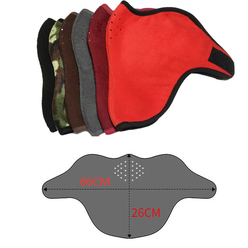 Fleece Face Mask Neck Warmer Winter Windproof Warm Mask Cycling Face Women Men Sport Scarf Ski Hiking Riding Gaiter