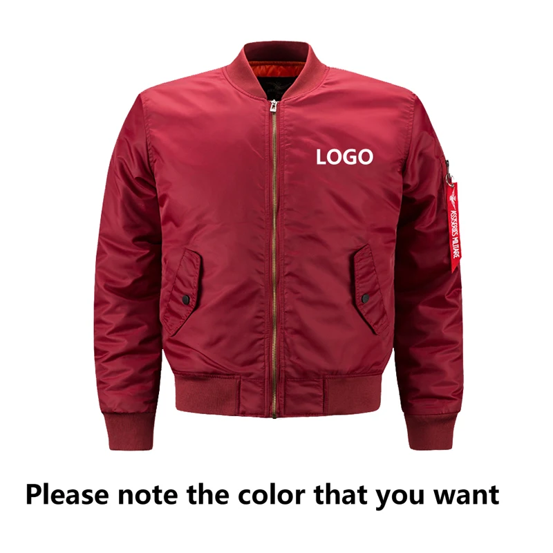 Custom Made Logos Jacket Men Waterproof Jackets Casual Padded Parka EU