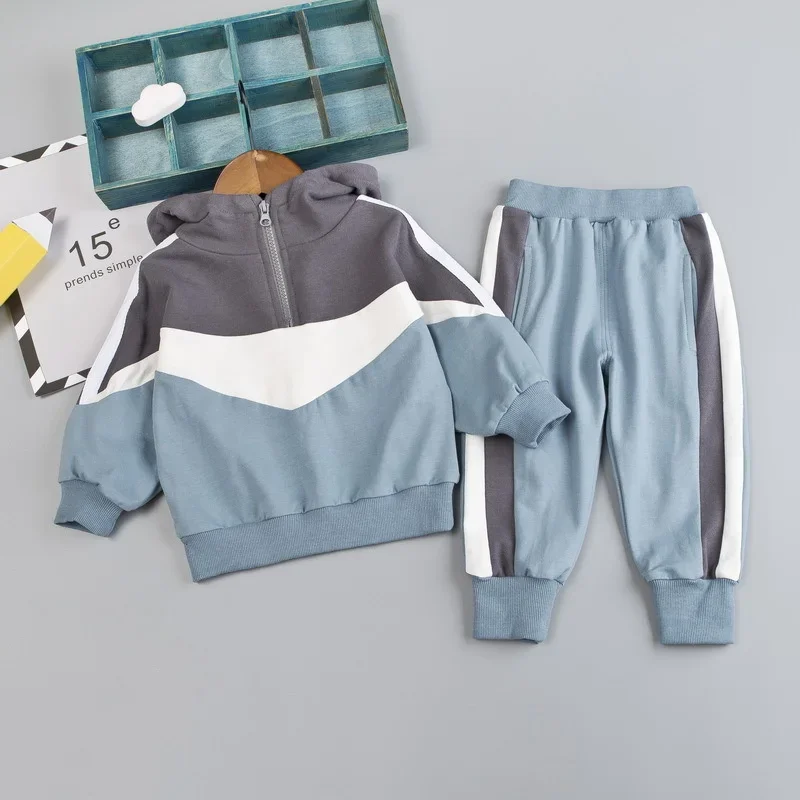 Kids Clothing Set Girls Clothing Set Boys Clothing Set Boys Tracksuits Suit Boys Tracksuits Spring Autumn Baby Boys Girls Clothes Children Letter Hoodies Jacket Pants 2Pcs/Sets Toddler Fashion Costume Kids Tracksuits