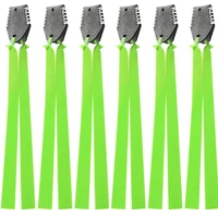 1/2/4/6pcs Large Capacity Shotgun Slingshot Flat Rubber Band Outdoor Hunting Slingshot Shooting Steel Ball Accessories 1