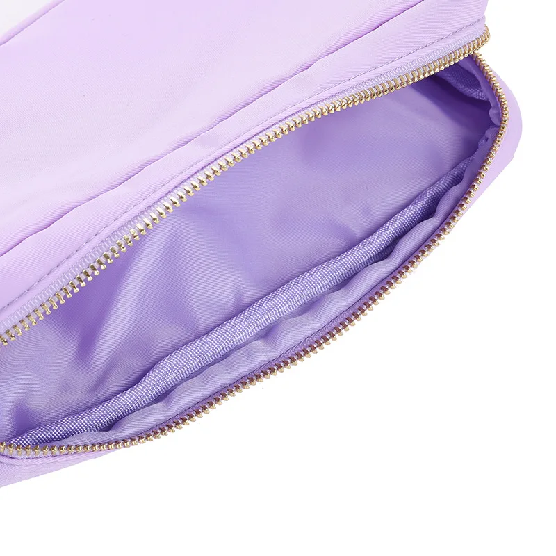 Personalized Embroidery High Capacity Makeup Bag Nylon Waterproof Travel Toiletry Bag for Women Girl Custom Name 4