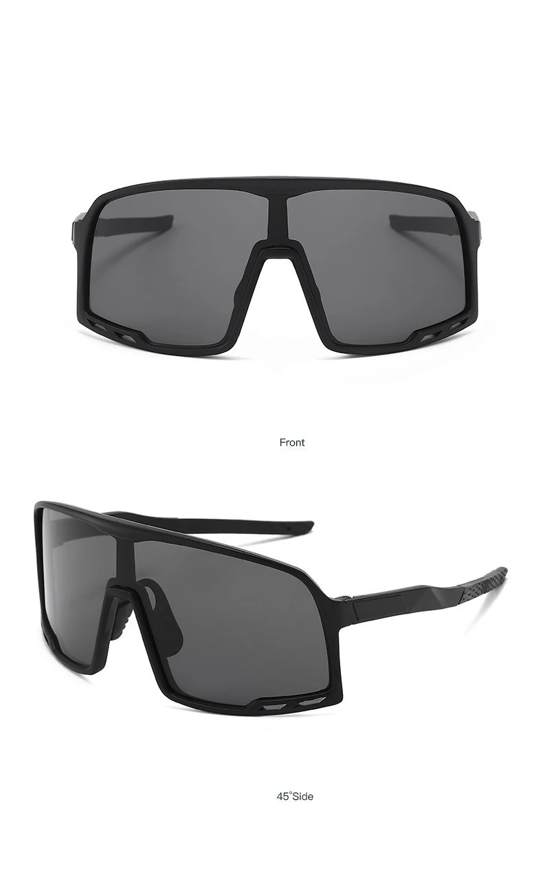 Modische bunte einteilige Sport-Sonnenbrille für Männer und Frauen, Wanderbrille, Outdoor, Skifahren, Radfahren, winddichte Brille 9321 – Detail 17