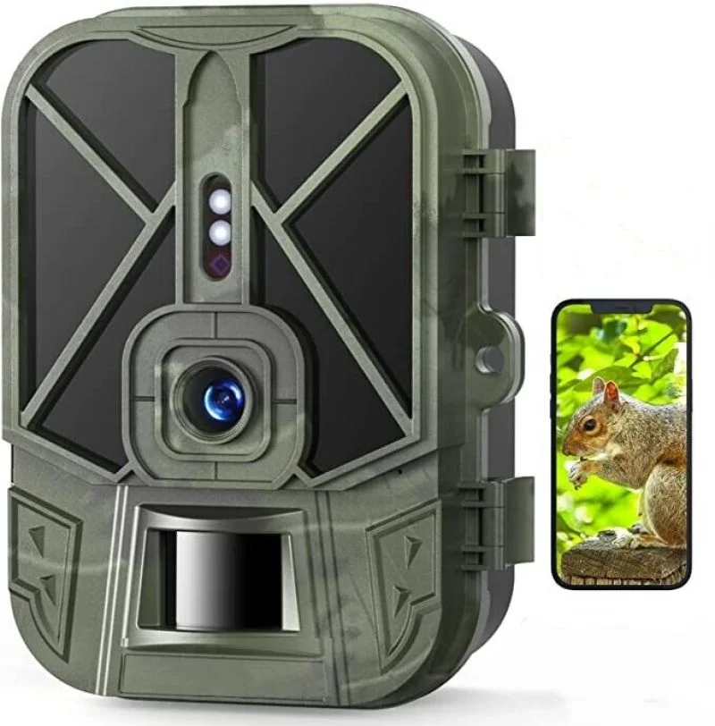 Hunting Trail Camera Trail Camera Outdoor 50MP 4K With 8000Mah Lithium Battery Night Vision Photo Traps Wild Surveillance Trap Game Cam