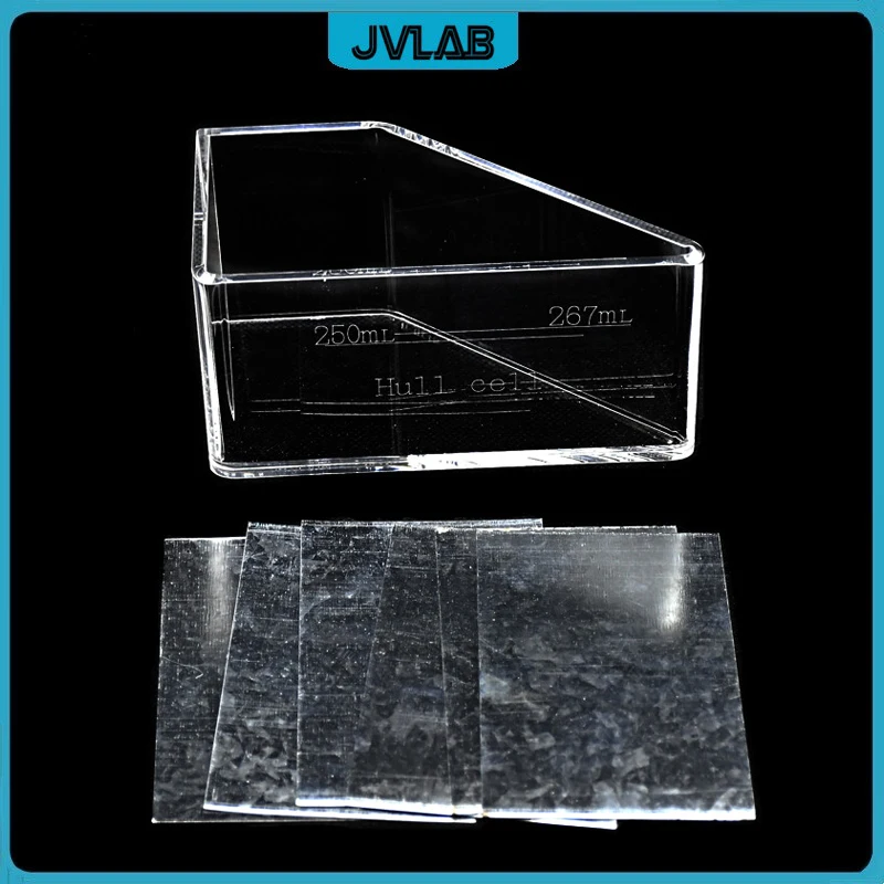 Galvanized Iron Cathode Plate Special For Hull Cell Testing Experiment Hall Groove Electroplating Plate 100*65*0.3mm 100 Sheets