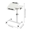 Rolling laptop sofa table, bed food tray table stand, height and angle adjustable, podium table, computer table 4