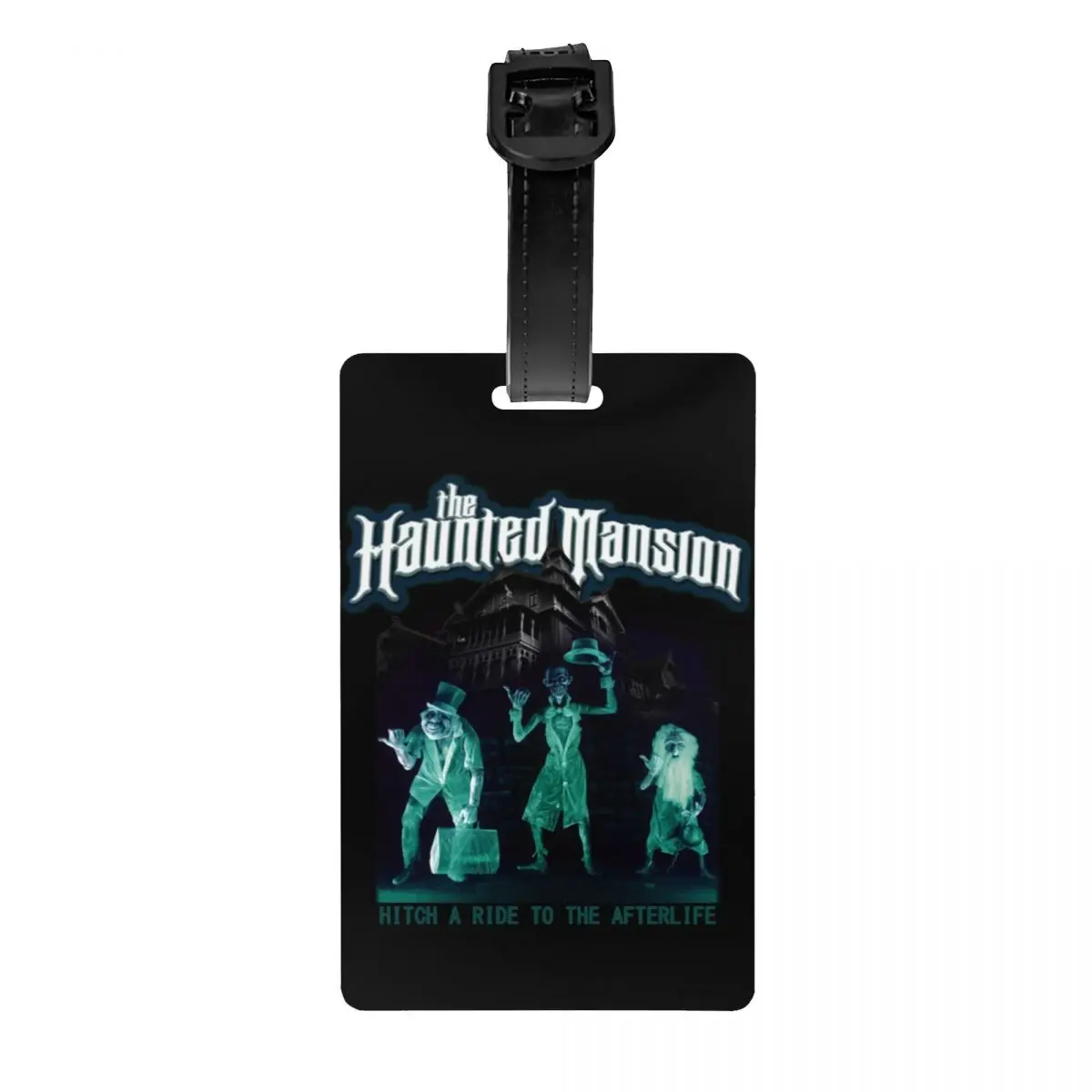 

Custom The Haunted Mansion Luggage Tag Privacy Protection Grim Grinning Ghost Baggage Tags Travel Bag Labels Suitcase