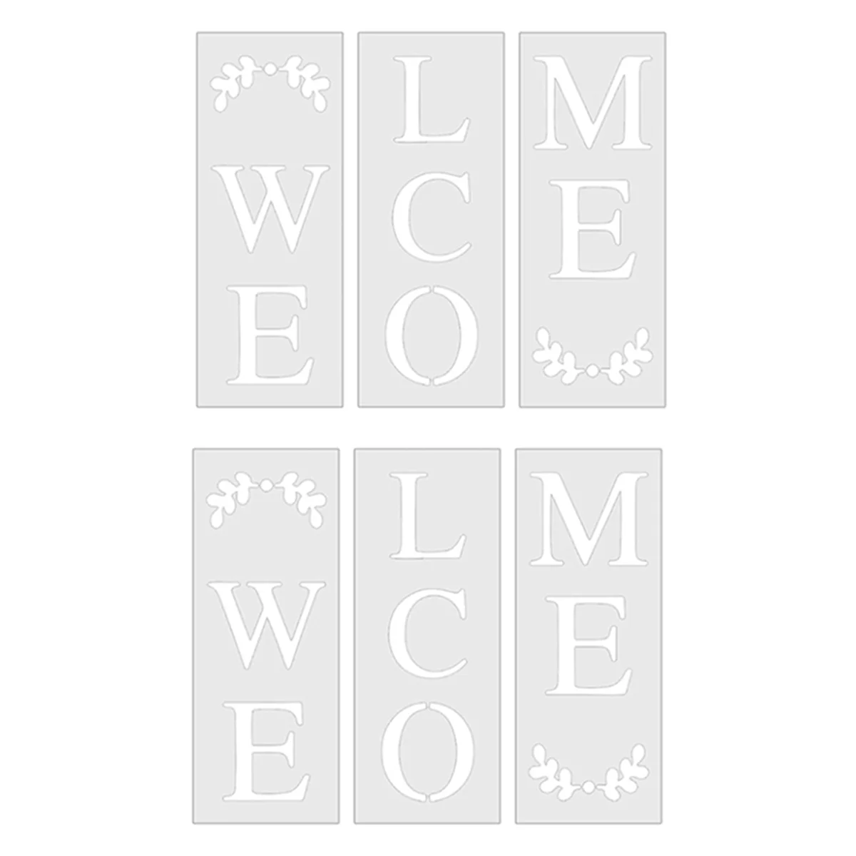 

2Set Welcome Sign Welcome Stencil Kit for Front Door Welcome Sign for Painting on Wood Easter Thanksgiving Christmas