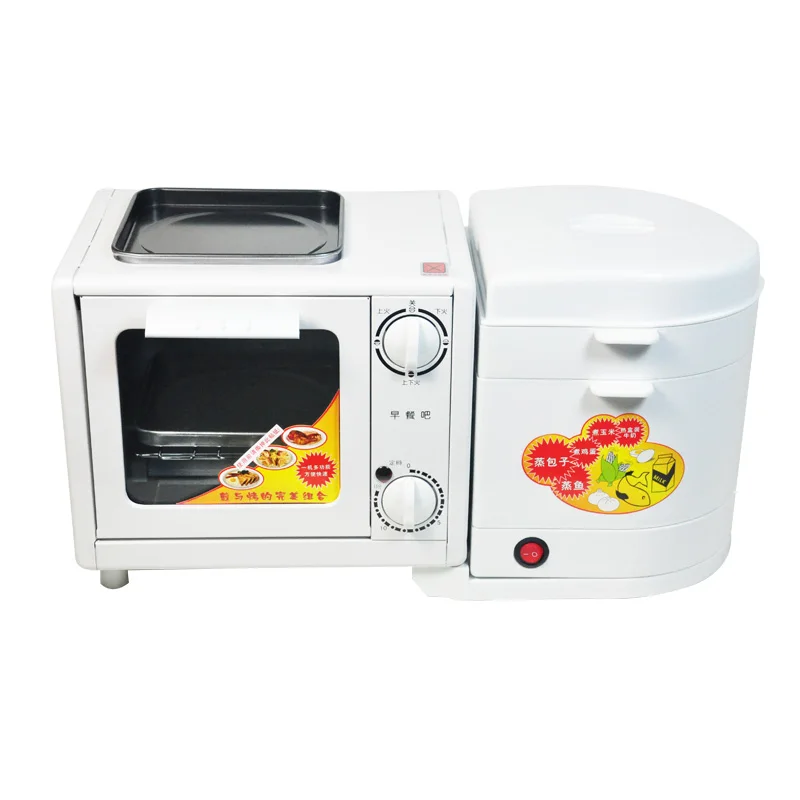 

220V White Four In One Multifunction Mini Electric Breakfast Machine
