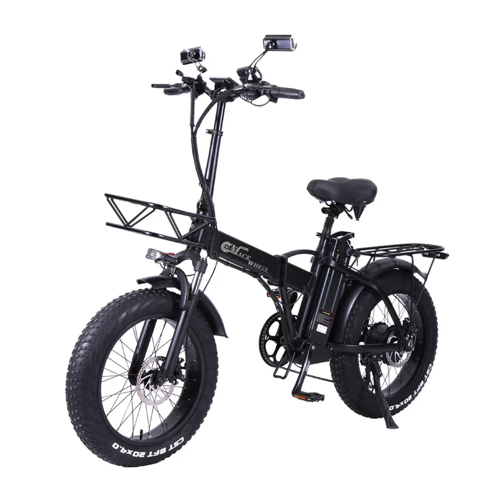 HAHOO GW20 Electric Bike 750W 48V 15AH Panasonic Battery Foldable E Bike Shimano 5-Speed Mountain Electric Bicycle