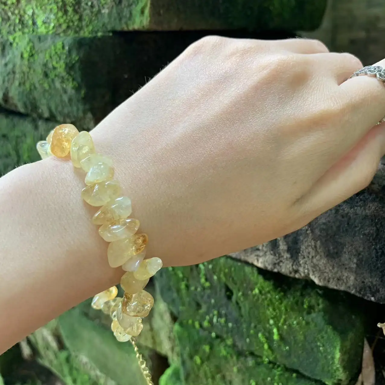 Natural Citrine Bracelet Yellow Stone Irregular Jewelry Wholesale Design Handmade GEM Beads Healing Women Jewelry Gifts