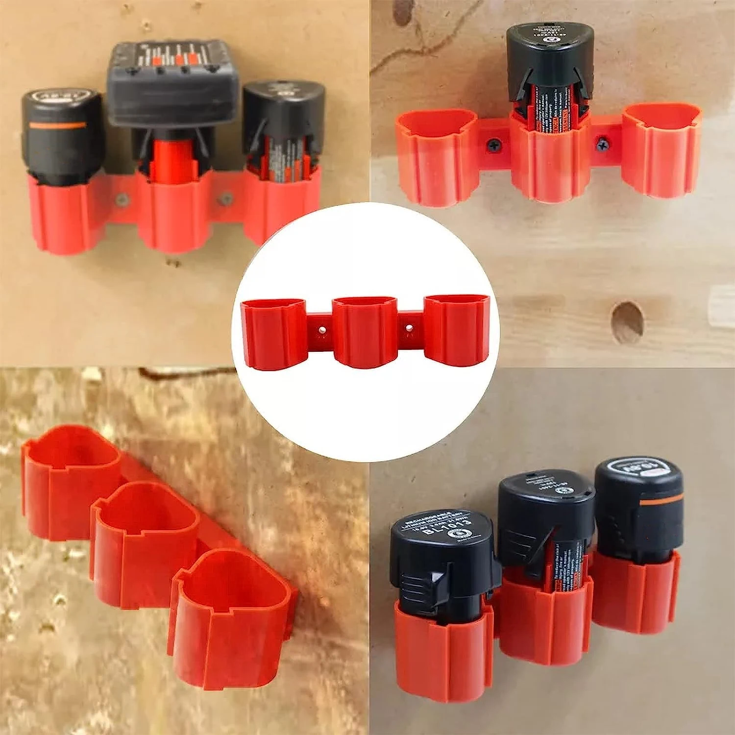 Per Makita 10.8V Per Milwaukee 12V Batteria Agli Ioni Di Litio E Kit Portautensili A Parete Strumenti Rack Batterie Staffa Fissa