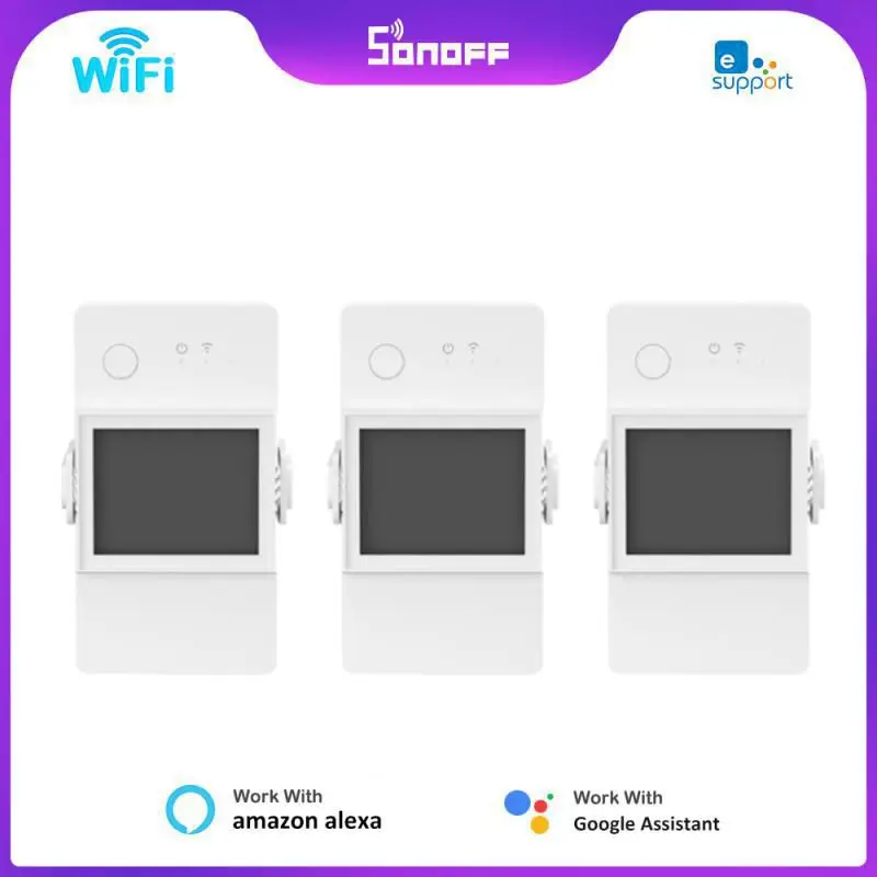 

SONOFF POW Elite 16A/20A Smart Power Meter Switch, Energy Monitor Overload Protection Work With EWeLink APP Alexa Google Home