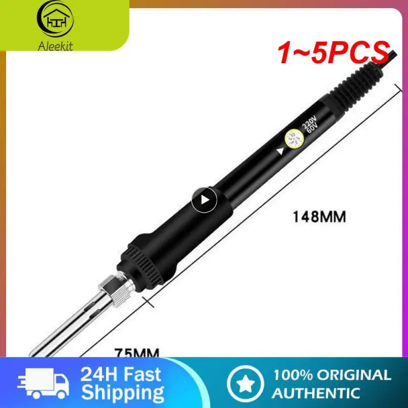 

1~5PCS New Adjustable Temperature Electric Soldering Iron 220V 110V 60W Welding Solder Rework Station Heat Pencil Tips Repair