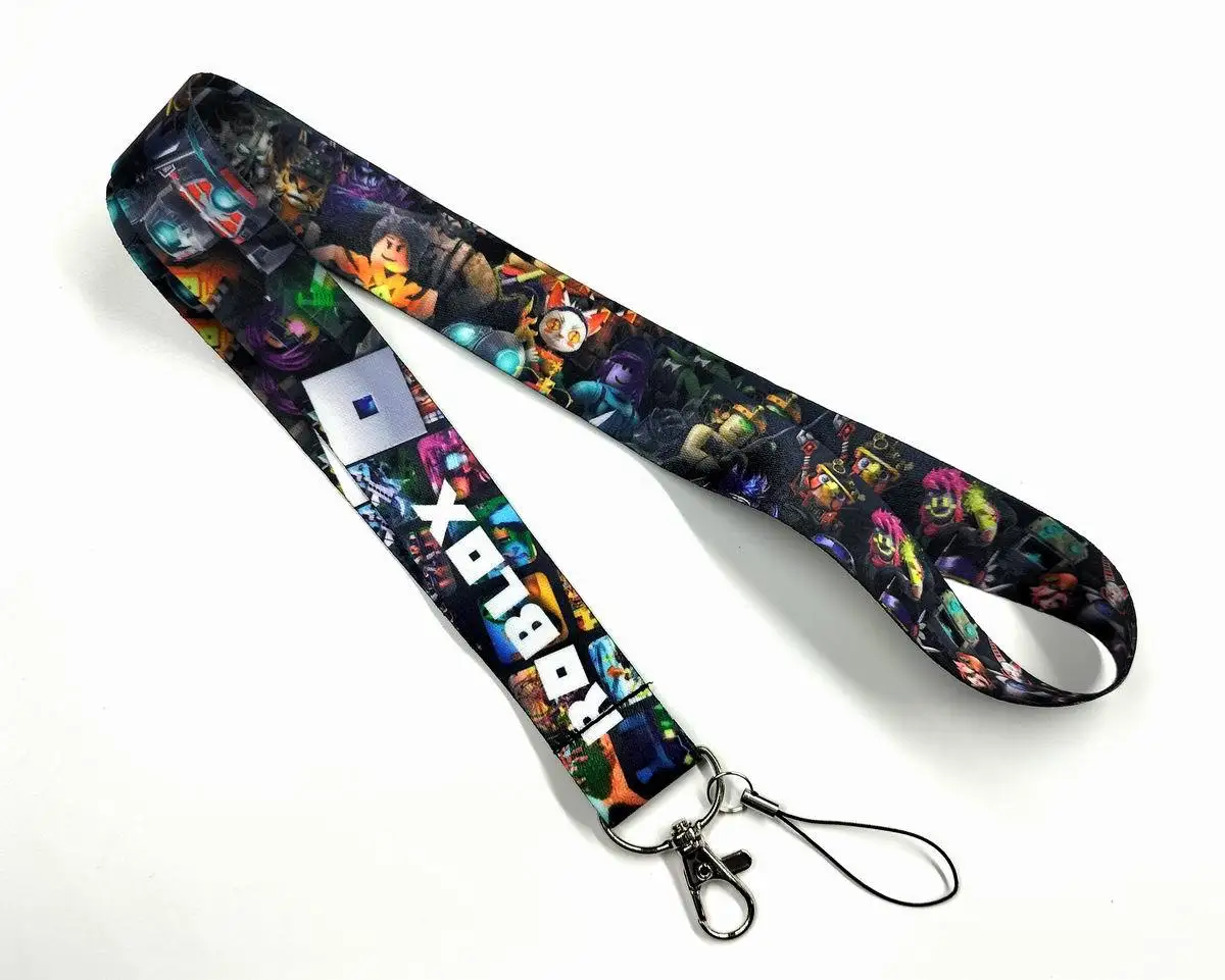 

Cute Cartoon Key Lanyard ID Badge Holder Phone Neck Straps with Fashion Key Chain Keychain Charms Accessories AZ121