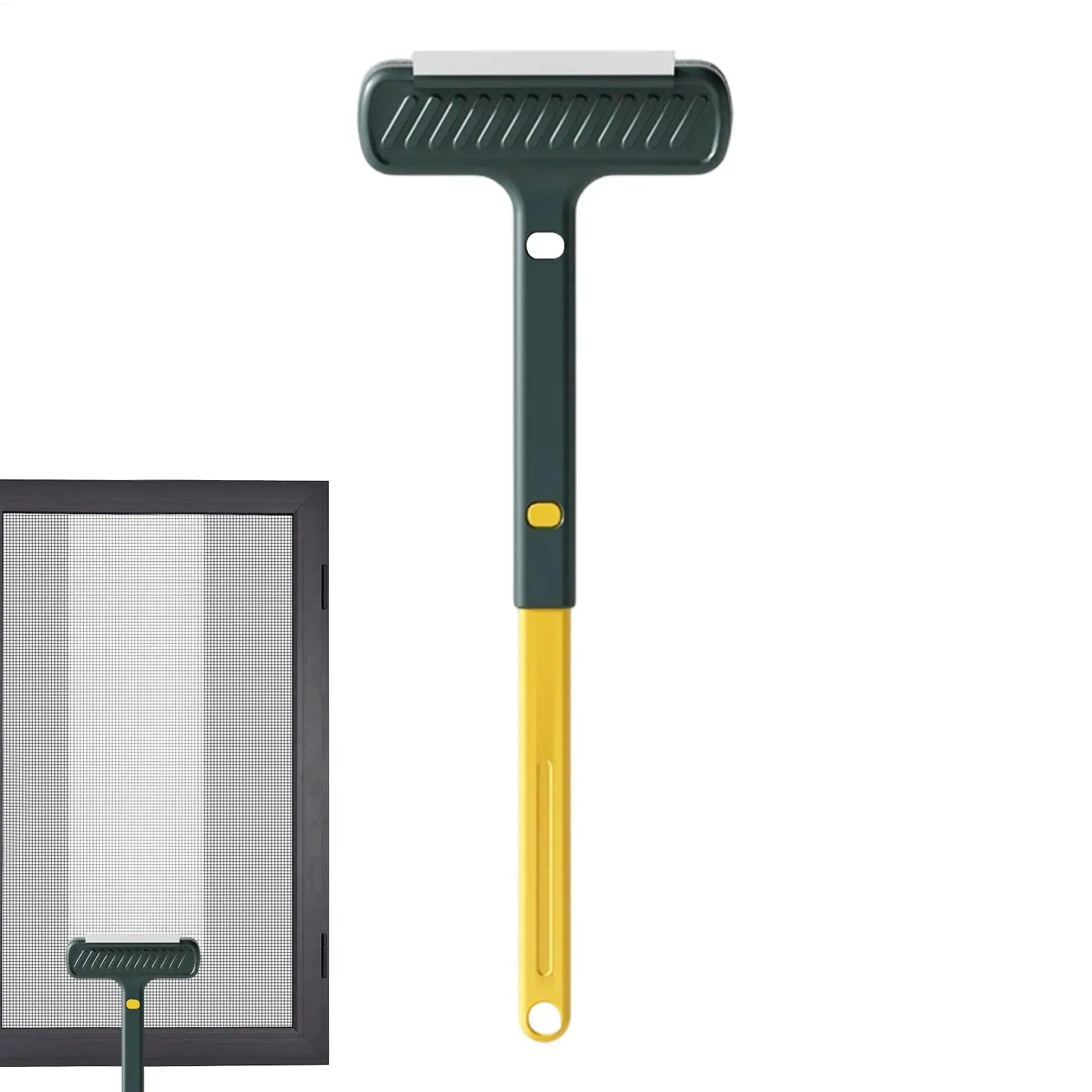 Multifunctional 2-in-1 Window Screen Cleaner with Extendable Handle