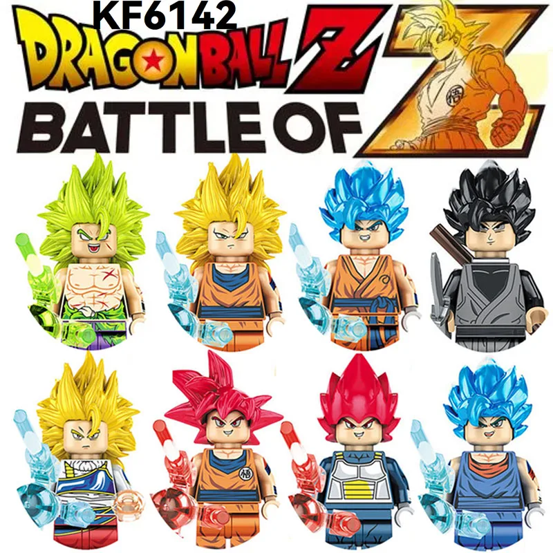 

KF6142 KF1559-KF1566 Dragon Ball Building Block Anime Figure Son Goku Vegeta Broli Puzzle Assembly Toy Bricks Festival Gift