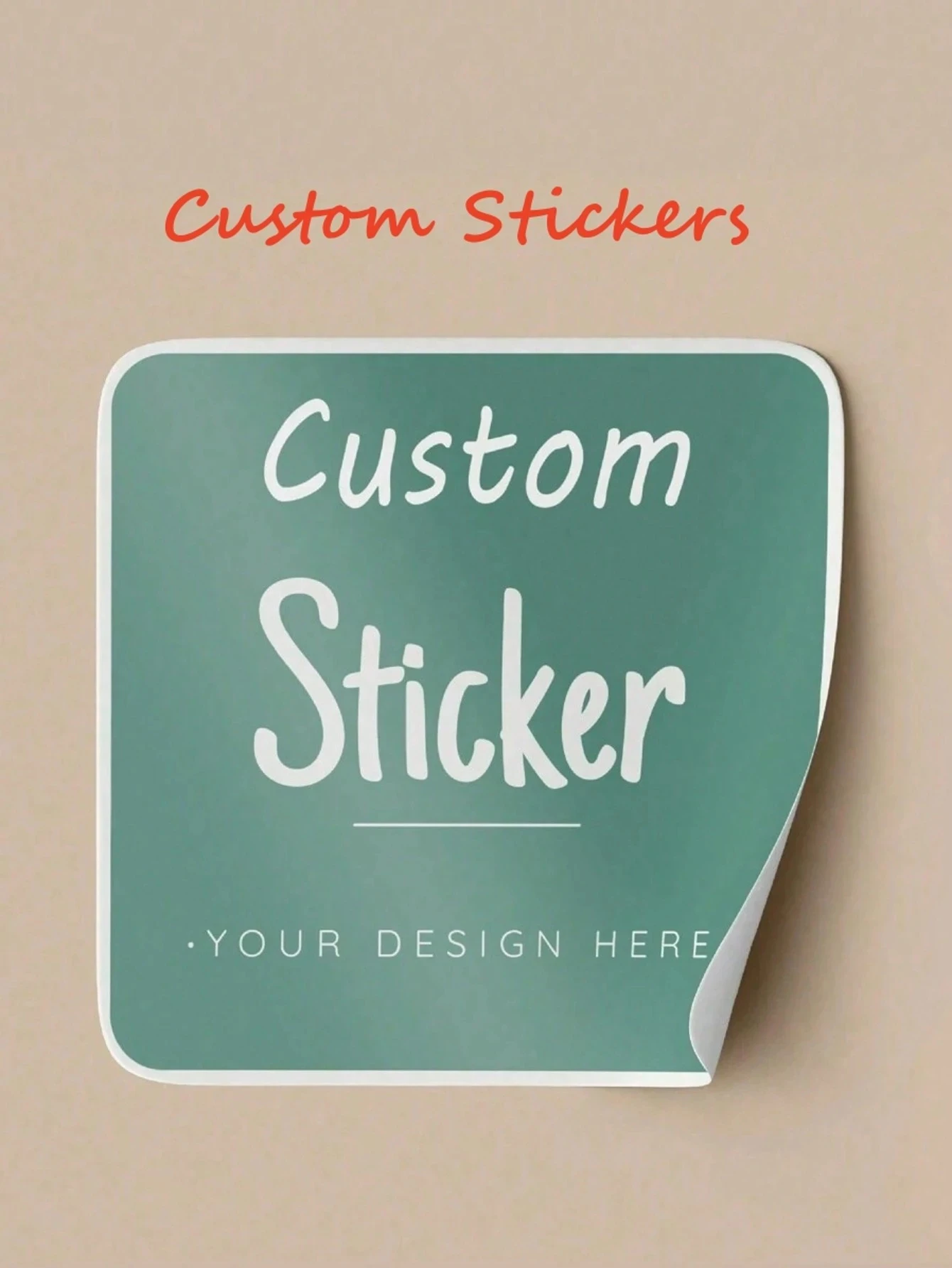 3-8CM Personalized Square Stickers – 50-1000PCS Custom DIY Photo Labels ...
