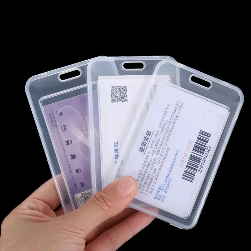 Transparent Card Cover Women Men Student Bus Card Badge Holder Business Bank ID Credit Cards School Supplies WaterProof Shell 3