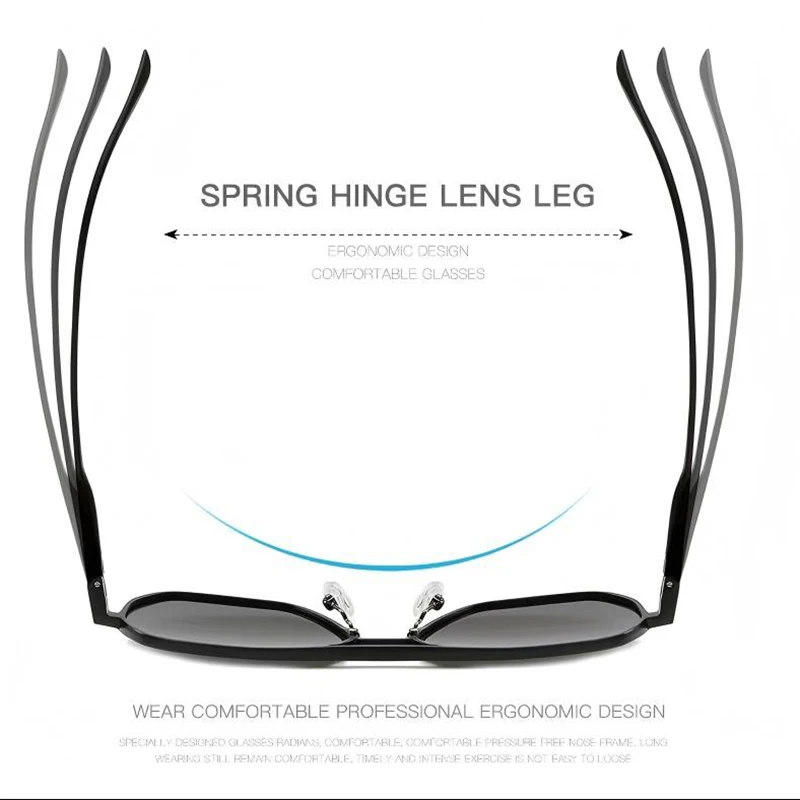 Luxury Fashion Polarized Photochromic Sunglasses - Stylish Anti-glare UV400 Sun Shades