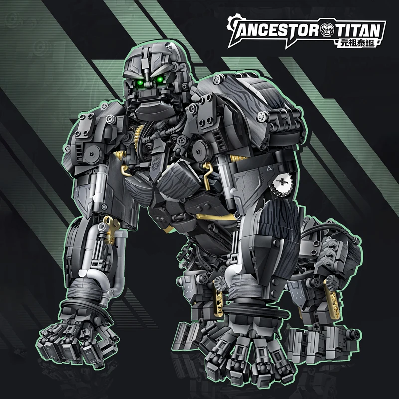 

MOC Creative Expert Ideas the Titan Robot High-Tech Transformers Building Blocks Bricks Enlighten DIY Fun Toys For Children gift