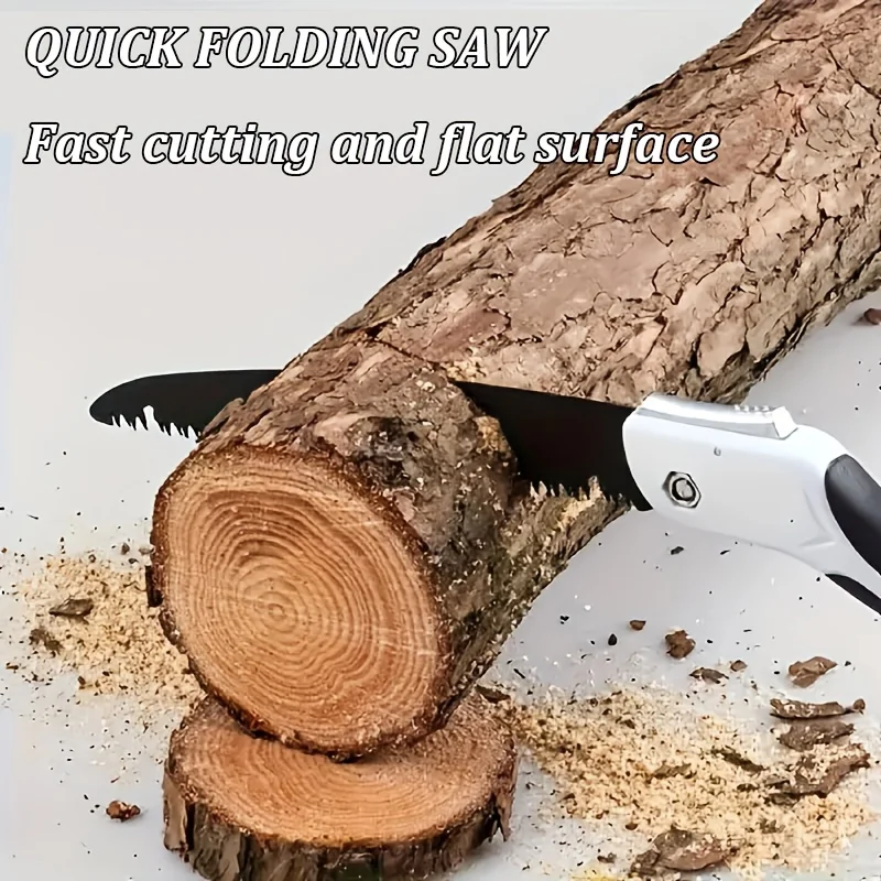 Folding Bow Saw Multifunctional Portable Woodworking Saw Sharp Logging Tree Pruning Cutter Camping Gardening Household