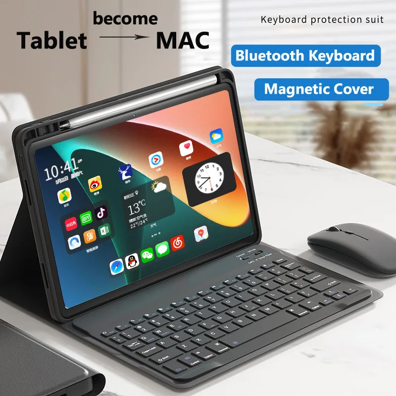 Huawei MatePad11カバー キーボード スタイラスペン付 Magnetic Keyboard Case for Huawei MatePad 11.5 S 2024 Tablet
