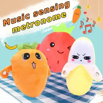 Peluche Interactive Musicale pour Enfant – Jouet Éducatif à Induction Rythmique Fruits – Banane, Carotte, Fraise 3