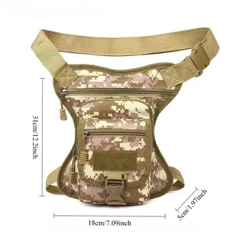Borsa da passeggio con cintura, pratica tasca da coscia, marsupio da esterno, borsa da vita da esterno, borsa da gamba da esterno