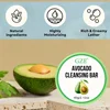 GZE Soft And Gentle Avocado Cleansing Balm Soap With Refreshing Scent - Moisturizing Makeup Remover And Cleansing Bar PH Balance 6