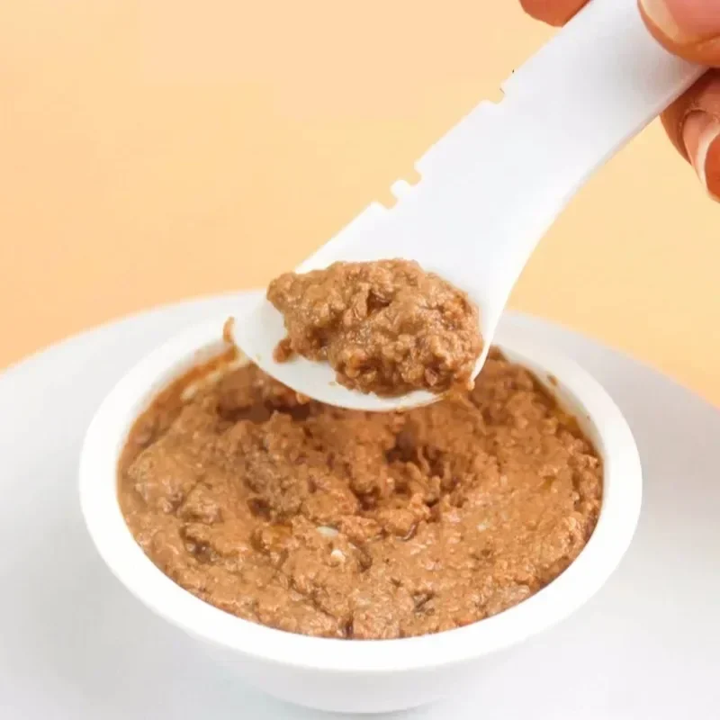 1PC Long Handle Pet Food Spoon Canned Cat Dog Food Scoop, Wet&Dry Food Stirrer Non-Slip Feeding Shovel Durable Kitchen Tool