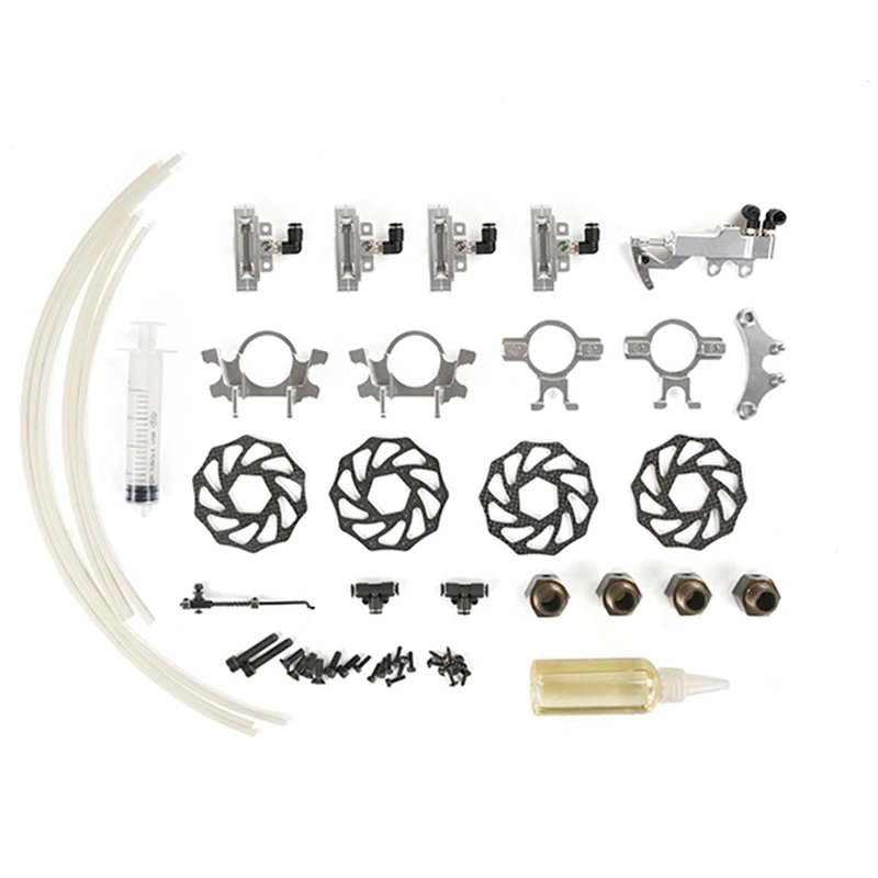 

Four-Wheel Liquid Brake Kit For 1/5 HPI Rovan Rofun KM BAJA LT V5 LOSI F5 RF5 MCD RR5 XS-5 Rc Car Parts