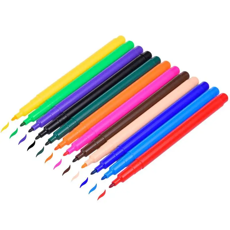 

Edible Markers For Cookies Edible Pens For Cookie Decorating 12-Color Edible Food Colour Pens Food Coloring Marker Baking Edible