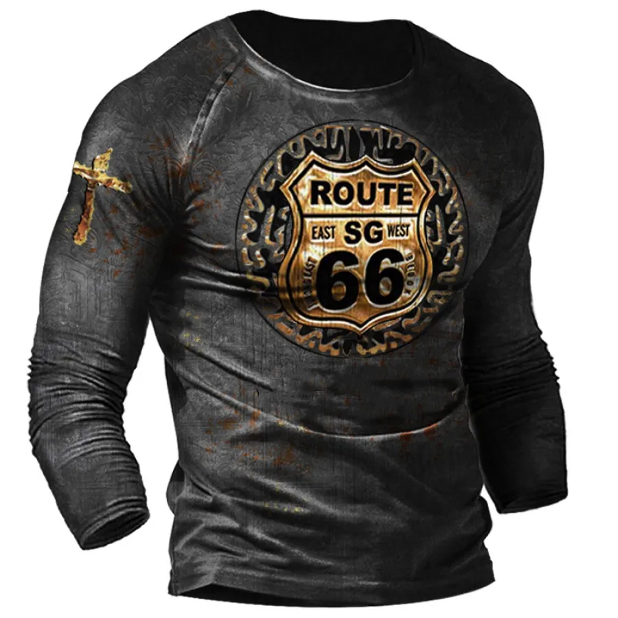  Ƽ  ư ž Ƽ, USA Route 66  ׷ 3D Ʈ Ƽ,   Ƿ, 5XL 