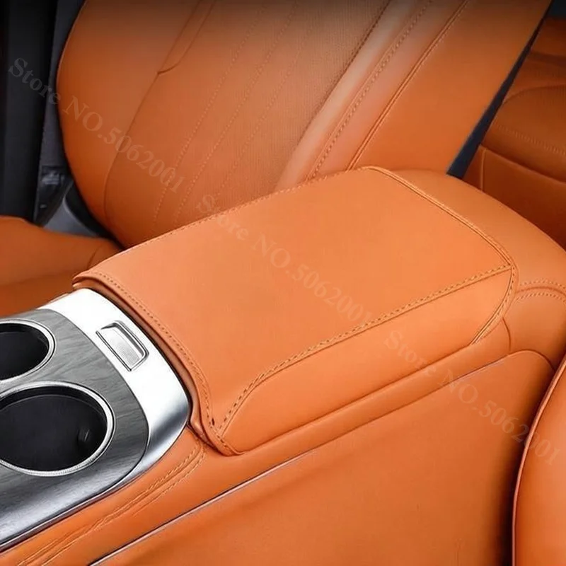 Geely Galaxy M7 2026 뒷좌석 팔걸이 박스 매트 가죽 더러움 방지 보호 커버 자동차 부품 용 자동차 인테리어 킥 프로텍터