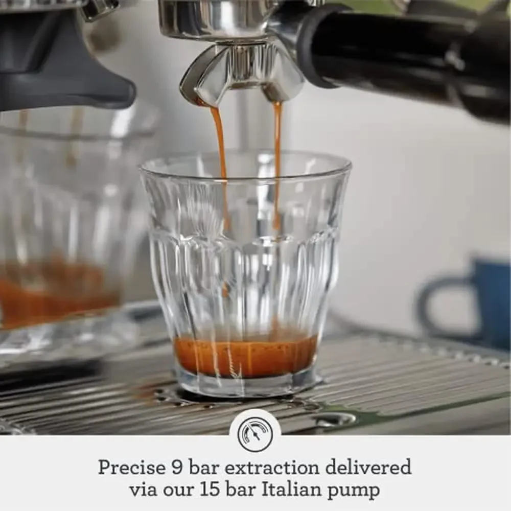 Barista Express All-in-One Espresso Machine Standalone Grinder Stainless Steel Kit 4 Keys Formula Milk Texturing Dial Control 1 4