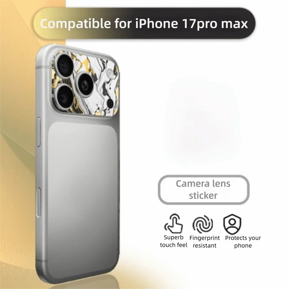 2PCS Full Cover Lens Protector Anti Scratch Matte Frosted Lens Color Skin Sticker for iPhone 17 Pro Max 17Pro