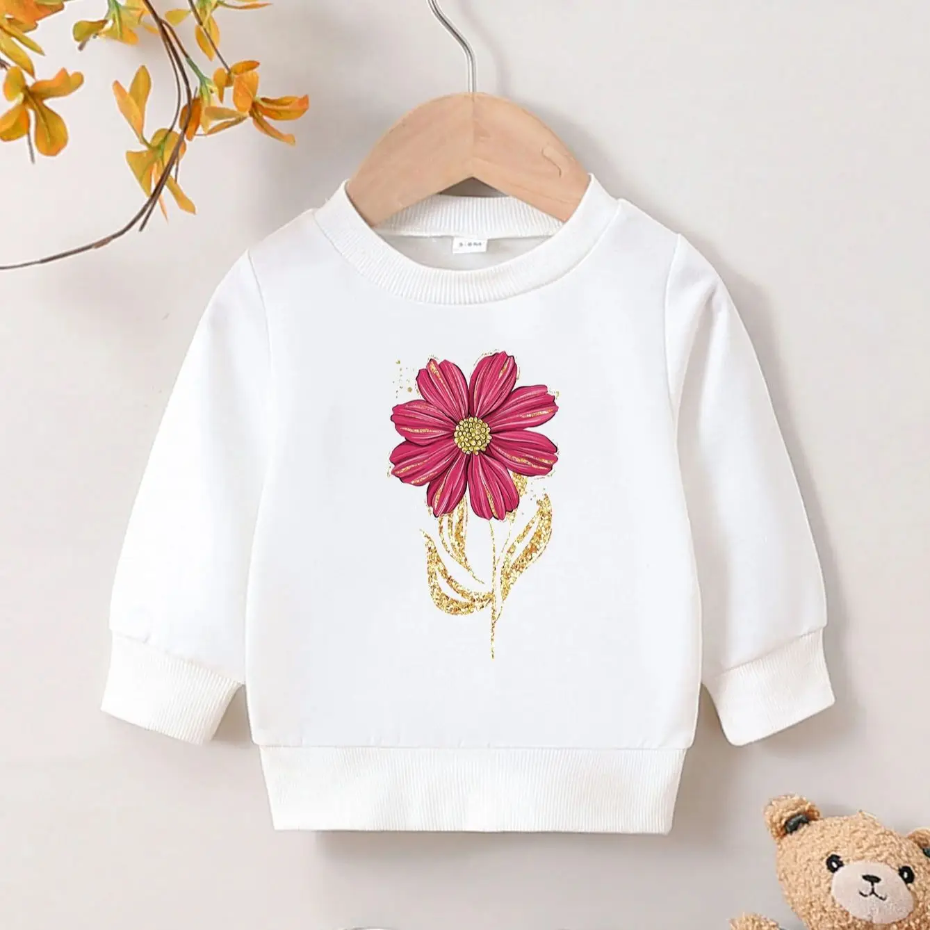 Autumn And Winter Cute Cartoon Casual Printed New Hoodies For Girls Aged