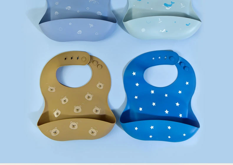 baby accessories bag	 Sweet Flower Raibow Silicone Baby Bibs Waterproof Saliva Dripping Bibs Cartoon Bear Newborn Feeding Soft Adjustable Burp Scarf pacifier for baby