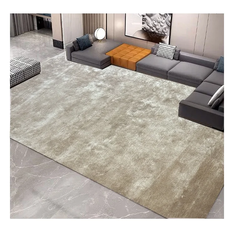 

High quality custom area rug bamboo silk handmade carpet living room carpet