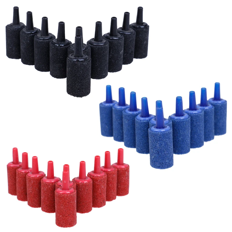 

1Pcs Air Pump Bubble Diffuser Airstones Aquarium Oxygen Air Stone Cylinder Aerator For Fish Tank Aerator Hydroponics Blue Black