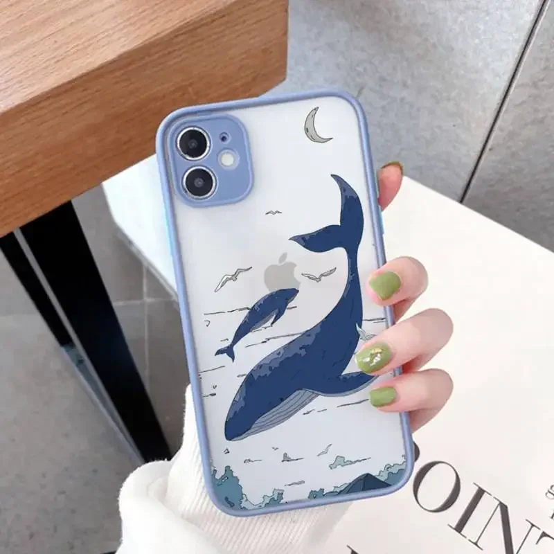 Anime Landscape Oil Painting Anti-Drop Transparent Phone Case Cover